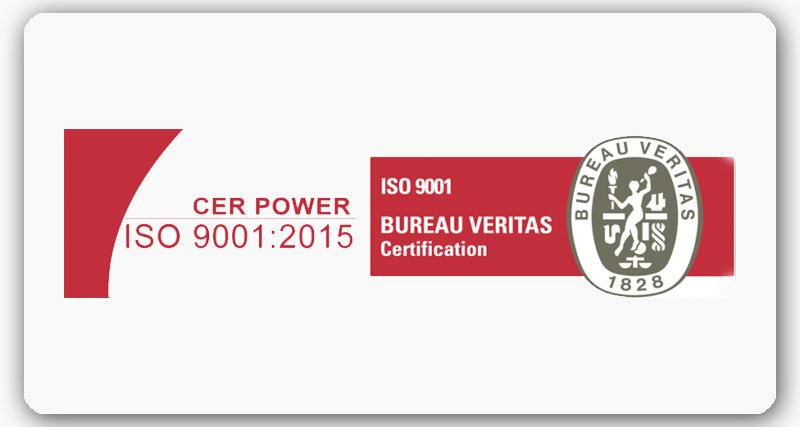 ISO 9001:2015 - CER Power S.r.l. ISO 9001:2015